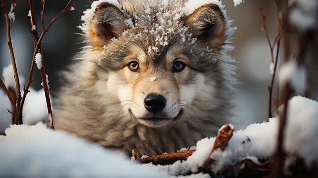 portrait de chien husky sibérien