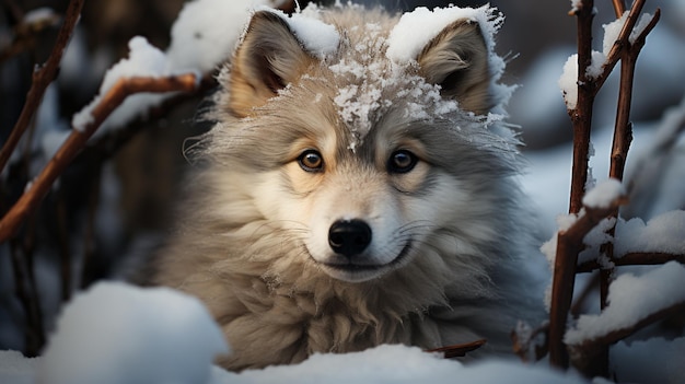 portrait de chien husky sibérien