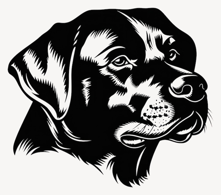 Photo portrait de collection chien de berger anatolien illustration d'art vecteur d'animal