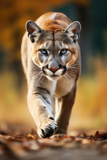 Portrait de couguar américain ou de lion de montagne