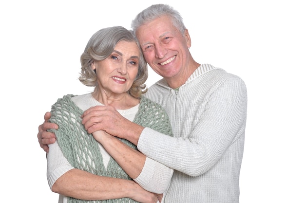 Portrait de couple de personnes âgées