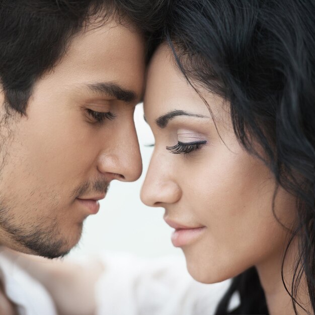 Portrait de couple romantique