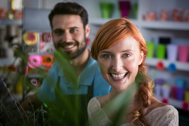 Portrait, couple, Sourire