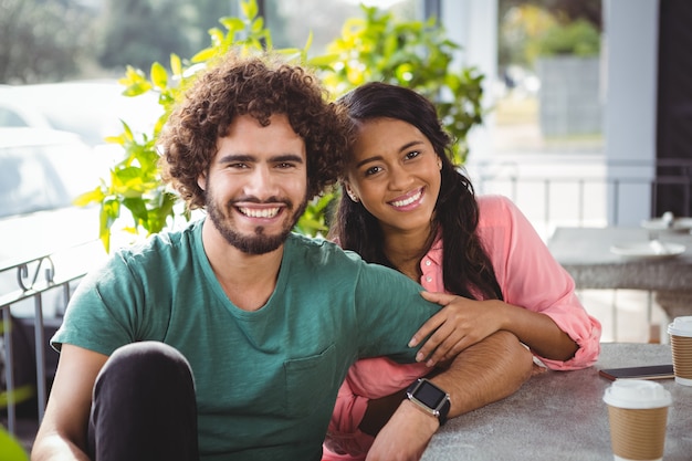 Portrait, couple, Sourire