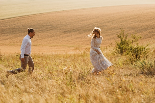 Portrait couples, tendresse amour nature