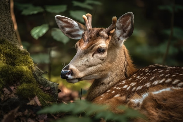 Portrait d'un daim