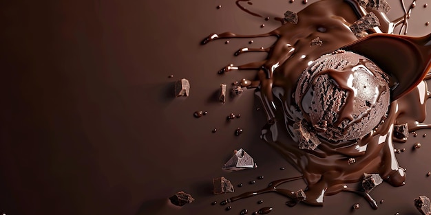 Photo le portrait des délices artistiques du chocolat