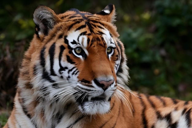 Le portrait détaillé montre la majestueuse présence puissante des tigres sibériens.