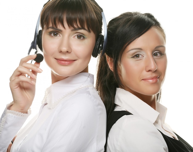 Portrait de deux femmes d'affaires