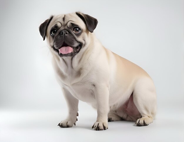 Portrait du chien Pug