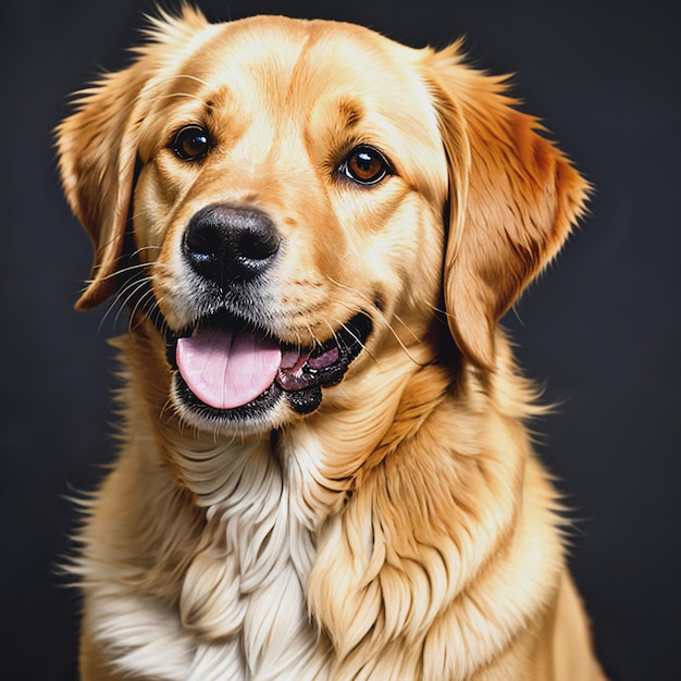 Photo portrait du golden retriever