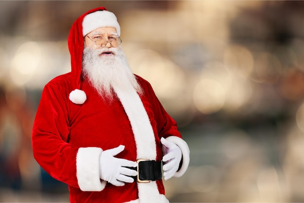 Portrait du Père Noël surpris