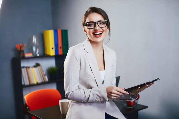 Portrait d'employé de bureau