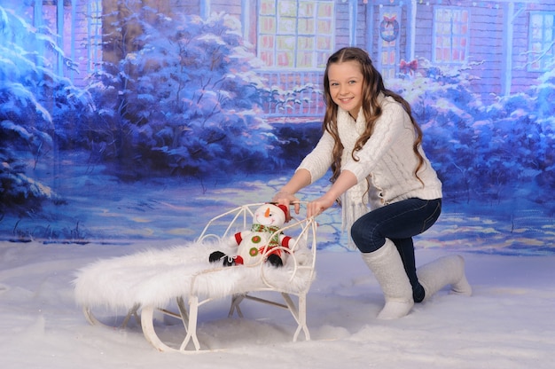 Portrait d'un enfant pour Noël