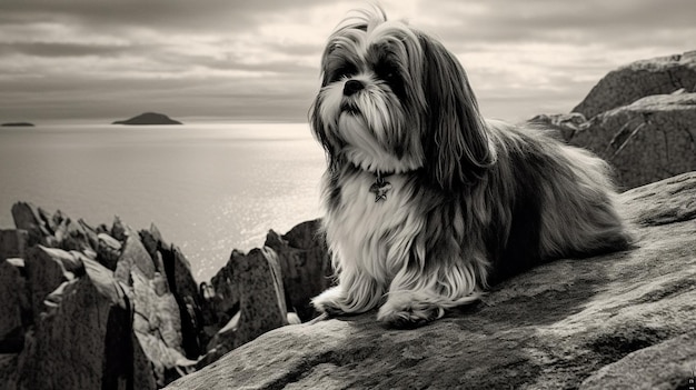 Portrait épique d'un chien