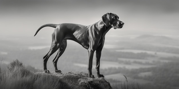 Portrait épique d'un chien