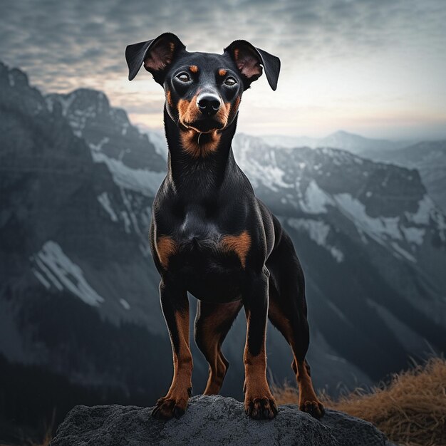 Portrait épique d'un chien