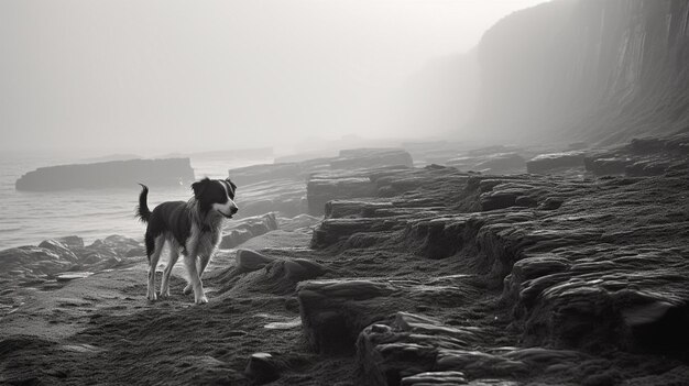 Portrait épique d'un chien