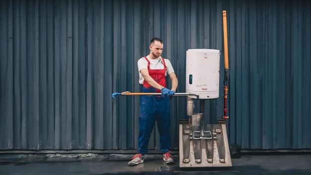 Portrait de l'équipement de nettoyage