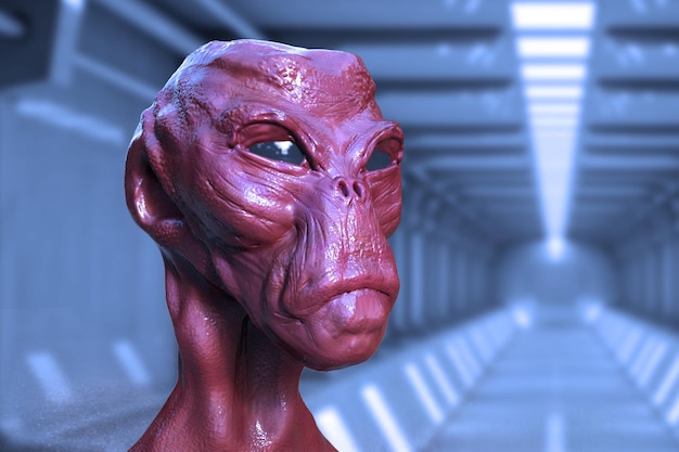 portrait extraterrestre 3D