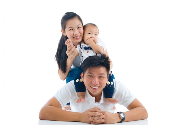 Portrait de famille asiatique