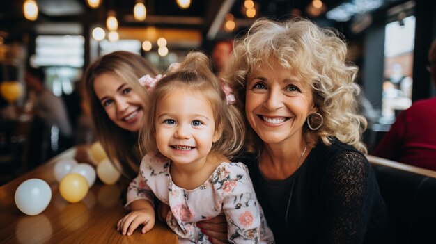 Portrait d'une famille heureuse