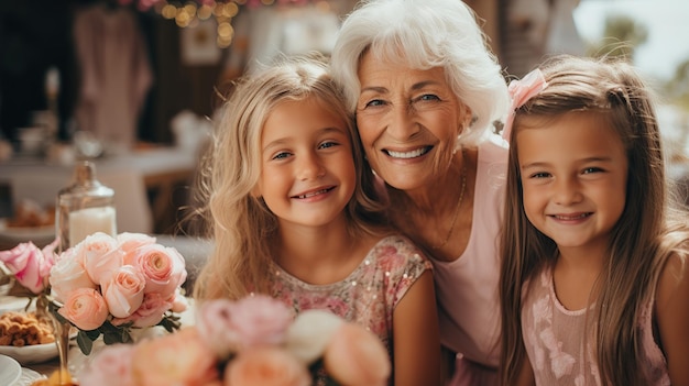 Portrait d'une famille heureuse