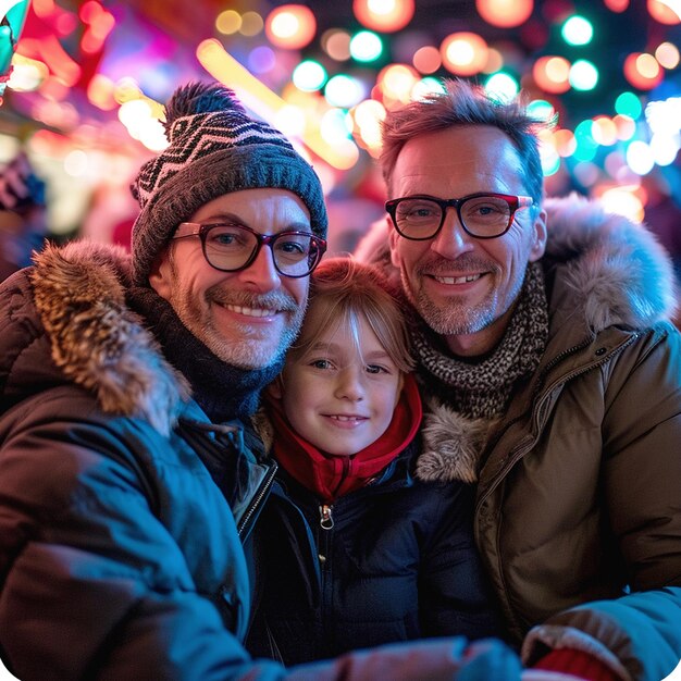 Portrait d'une famille heureuse