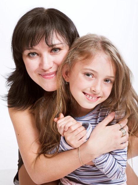 Portrait de famille heureux.