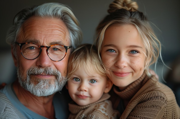 Portrait de famille IA générative