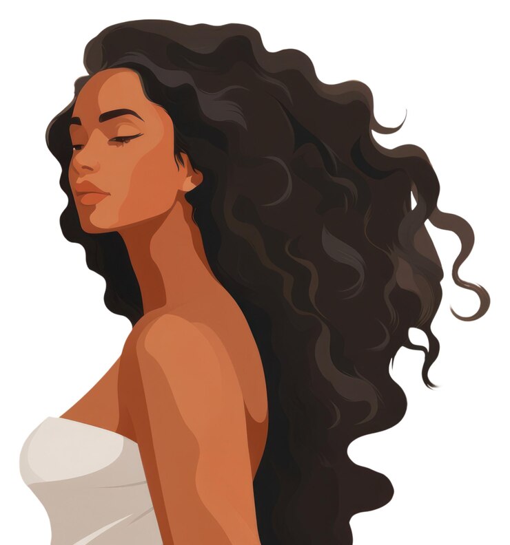 Photo portrait d'une femme adulte aux cheveux beaux