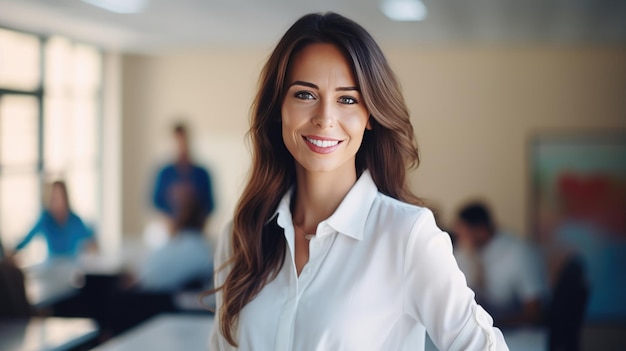 Portrait de femme d&#39;affaires souriant