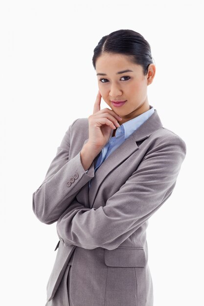 Portrait d&#39;une femme d&#39;affaires souriant