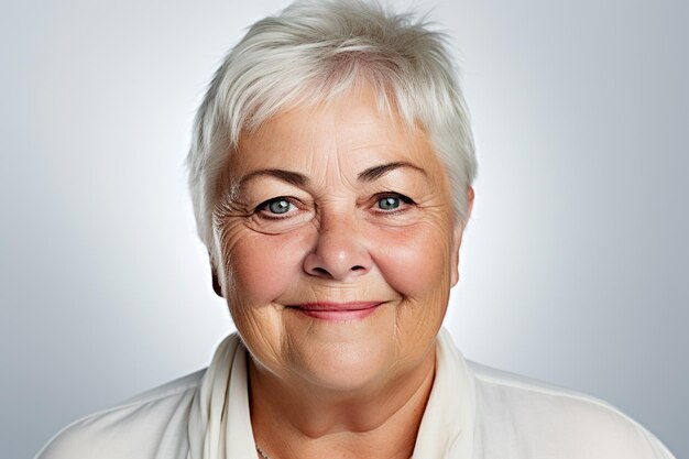 Portrait d'une femme d'affaires en tenue de soirée dans un studio