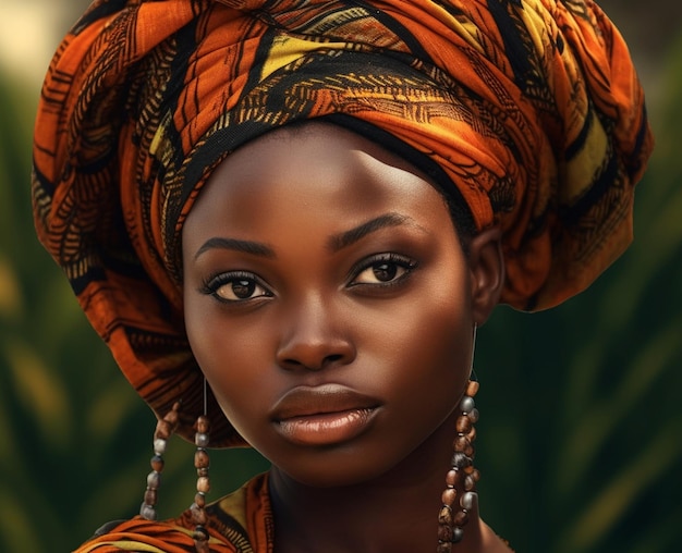 portrait de femme africaine