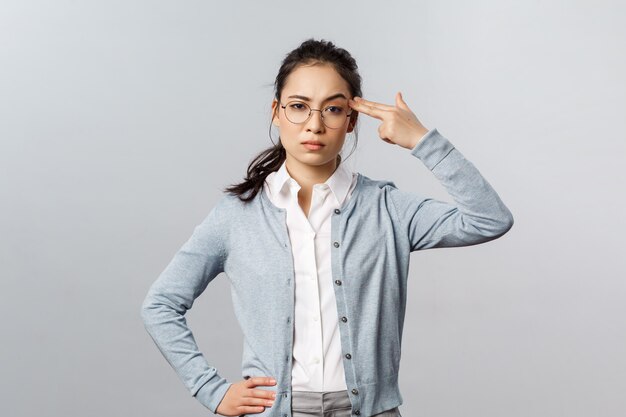 Portrait d'une femme asiatique