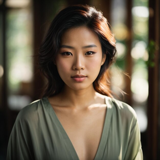 Un portrait d'une femme asiatique