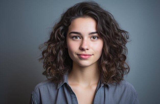 Portrait d'une femme au travail confiante