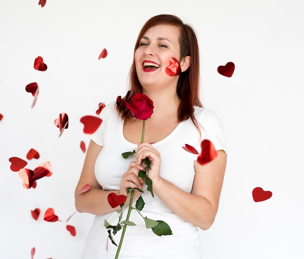 Portrait d&#39;une femme aux cheveux rouges