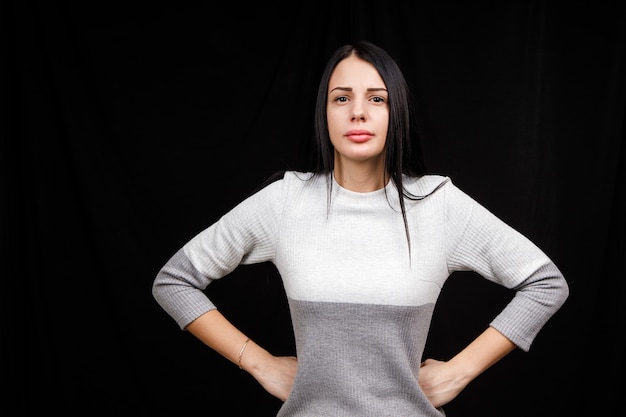 Portrait de femme en colère