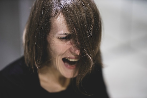 Portrait d'une femme dépressive