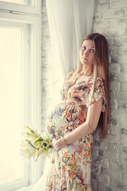 Portrait de femme enceinte