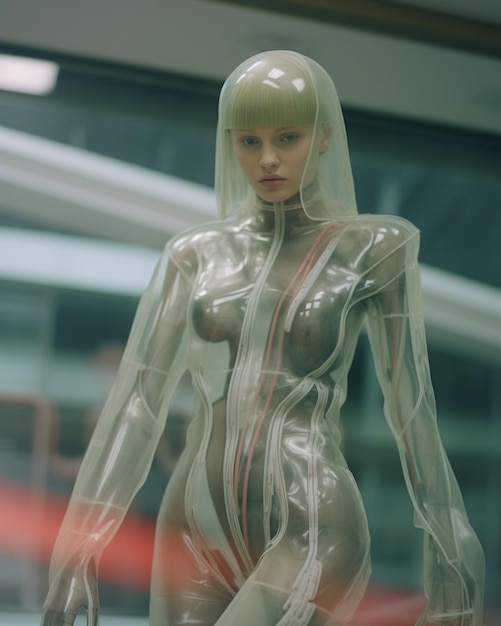 portrait de femme futuriste