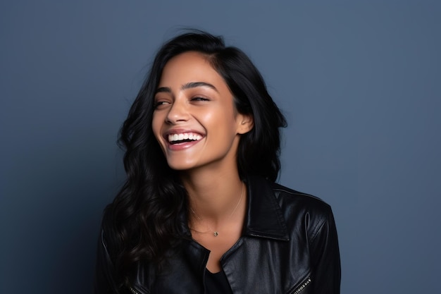 portrait d'une femme heureuse dans la trentaine