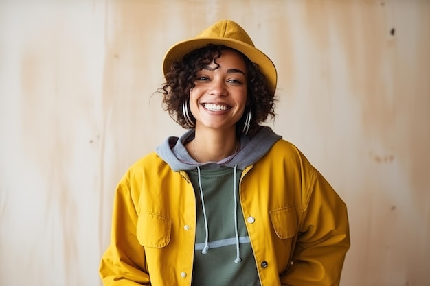 portrait d'une femme heureuse dans la trentaine