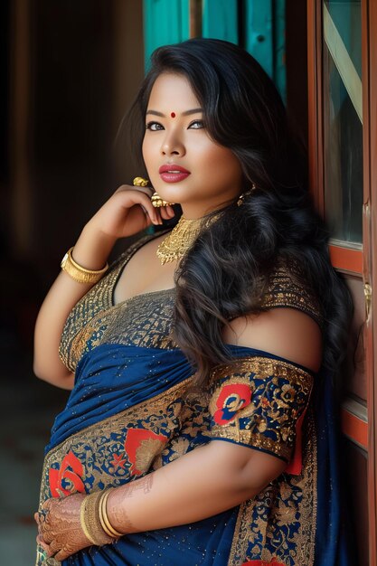 Portrait d'une femme indienne