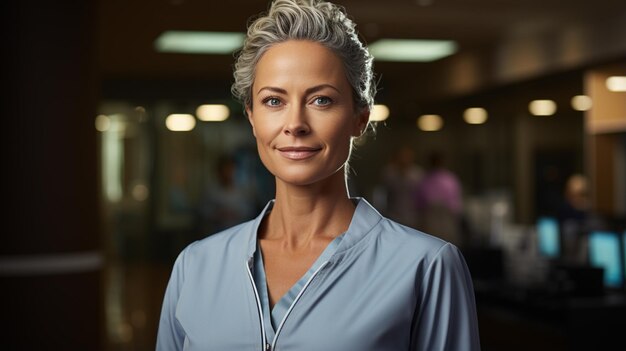 Portrait de femme médecin