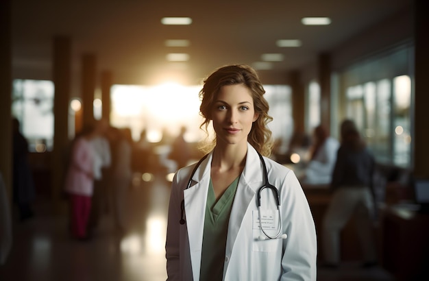 Portrait d'une femme médecin