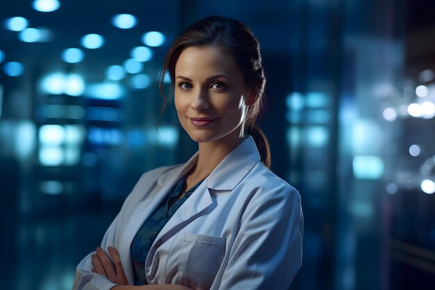 Portrait d'une femme médecin