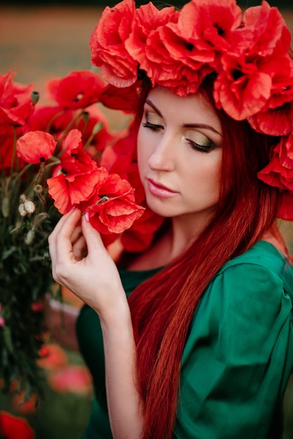 Portrait d'une femme rousse